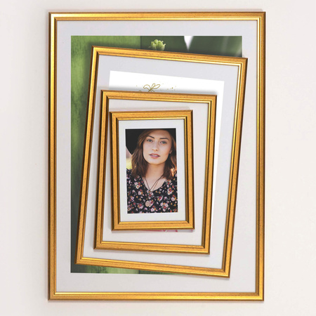 Ramka drewniana DRWA F Z 15x21 cm