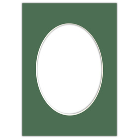 Passe partout 21x30 (15x21) OWAL ZIELONE MALACHITE - LUCA Q5506