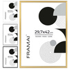 Ramka aluminiowa złota QAL 29,7X42 cm