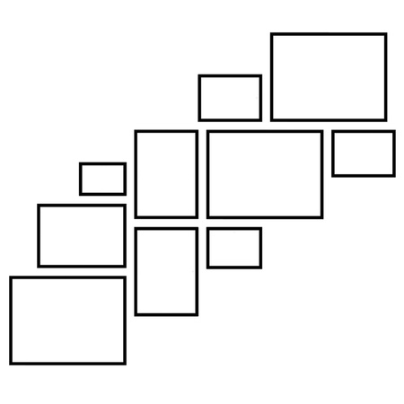 Zestaw brązowych ramek na 10 zdjęć PINIA 3 GF0033 R