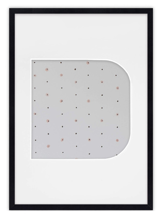 Ramka LITERKA "D" czarna - Ramka z passe partout o rozmiarze 21x30 cm