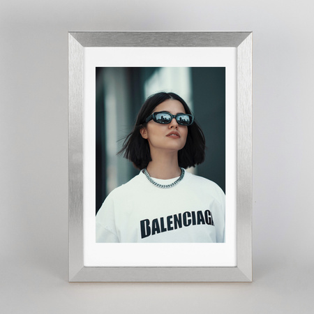 Pakiet 5 szt. srebrnych ramek HEN S 21x29,7 cm