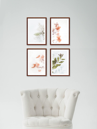 Zestaw brązowych ramek na 4 zdjęcia PINIA 3 GF0016