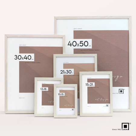 Pakiet 5 szt. białych ramek FDM 1 13x18 cm