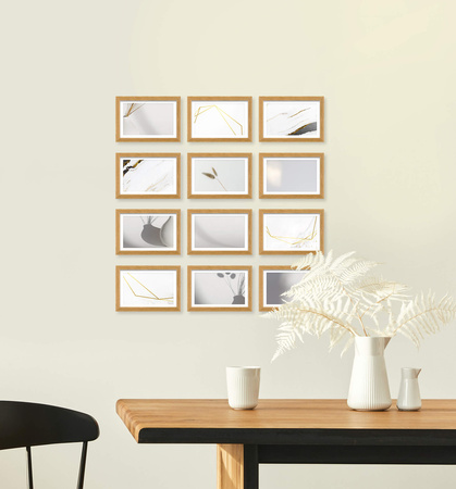 Zestaw naturanych ramek na 12 zdjęć PINIA 00 GF0026