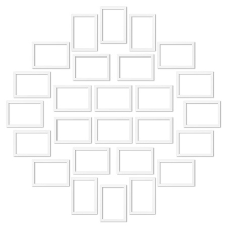 Zestaw białych ramek na 26 zdjęć PINIA 1 GF0037