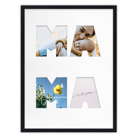 Ramka na zdjęcia MAMA czarna. Ramka z passe partout o rozmiarze 30x40 cm