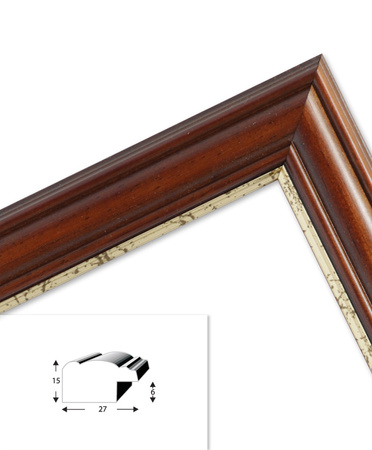 Ramka drewniana DRL F 3 10x15 cm