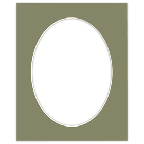 Passe partout 24x30 (18x24) OWAL ZIELONE EVERGREEN - LUCA Q5504