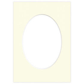 Passe partout 21x30 (15x21) OWAL BEŻOWE CREAM - LUCA Q5202