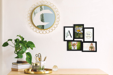 Multirama MULTI BLACK 52 ramka na 5 zdjęć