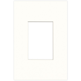 Passe partout 20x30 (10x15) LUCA Q5102 SNOW WHITE BIAŁY