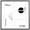 Foto Galeria 50x50 cm - ramka z passe partout na 5 zdjęć 15x21 cm czarna