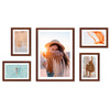 Zestaw brązowych ramek na 5 zdjęć PINIA 3 GF0045