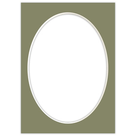 Passe partout 15x21 (13x18) OWAL ZIELONE EVERGREEN - LUCA Q5504