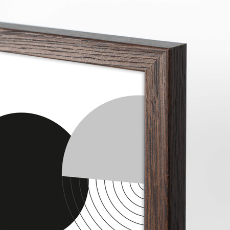 Ramka na zdjęcia 40x40 cm w brązowym kolorze FDM 6 kwadratowa