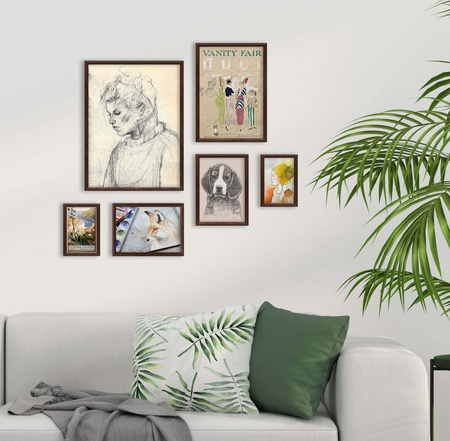 Zestaw brązowych ramek na 6 zdjęć HIT 4 GF0010