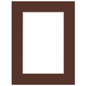 Passe partout 60x80 (40x60) BRĄZOWE CHOCOLATE - LUCA Q5603