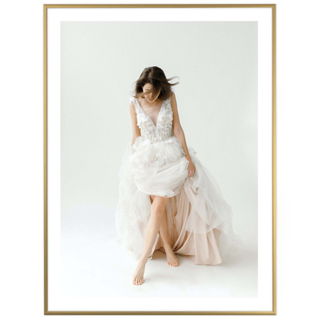 Ramka aluminiowa złota ROYALL 60x80 cm