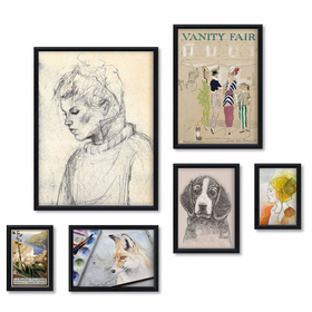 Zestaw czarnych ramek na 6 zdjęć HIT 02 GF0010