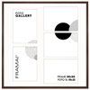 Foto Galeria 50x50 cm - ramka z passe partout na 5 zdjęć 15x21 cm brązowa