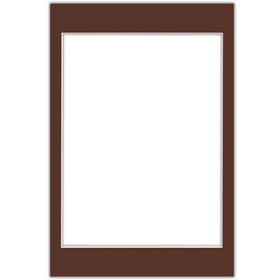 Passe partout 20x30 (18x24) BRĄZOWE CHOCOLATE - LUCA Q5603