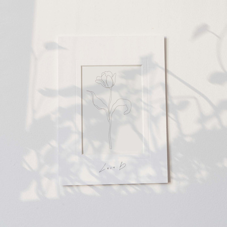 Passe partout 60x80 (40x60) - IVORY KOŚĆ SŁONIOWA LUCA Q5106