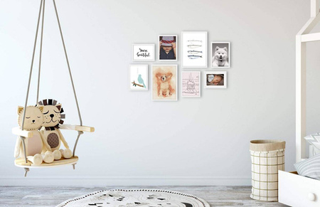 Zestaw białych ramek na 8 zdjęć PINIA 1 GF0007