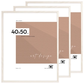 Pakiet 3 szt. białych ramek FDM 5 40x50 cm