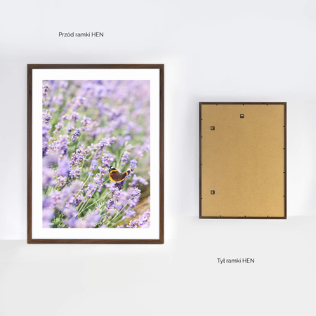 Ramka brązowa HEN 4 60x80 cm