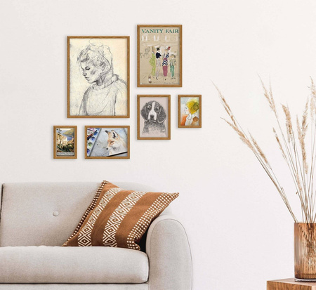 Zestaw brązowych ramek na 6 zdjęć HIT 33 GF0010