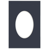 Passe partout 10x15 (6x9) OWAL GRANATOWE NAVY - LUCA Q5403