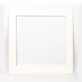 Passe partout 40x40 cm (30x30 cm) LUCA Q5102 SNOW WHITE BIAŁY