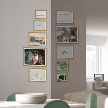 Zestaw naturanych ramek na 10 zdjęć PINIA 00 GF0039