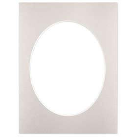 Passe partout 30x40 (24x30) OWAL SREBRNE SILVER - LUCA Q5902