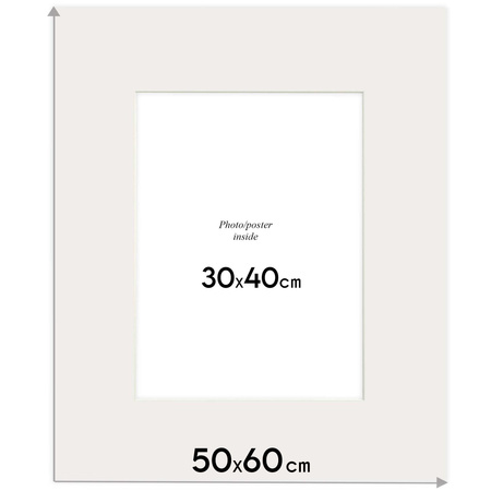 Passe partout 50x60 (30x40) - IVORY KOŚĆ SŁONIOWA LUCA Q5106