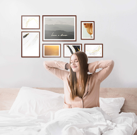 Zestaw brązowych ramek na 7 zdjęć PINIA 3 GF0023