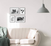 Zestaw szarych ramek na 4 zdjęć PINIA 05 GF0003