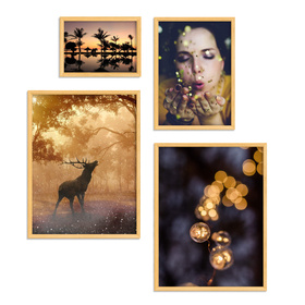 Zestaw naturanych ramek na 4 zdjęć PRESTO 0 GF0008