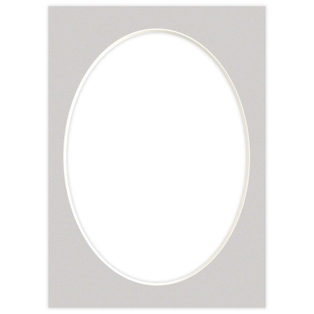 Passe partout 15x21 (13x18) OWAL SZARY - STONE - LUCA Q5304