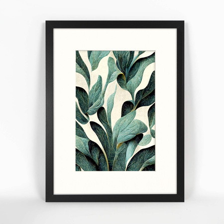 Ramka czarna HEN PASS 2 z passe-partout – rozmiar 30x40 cm (okienko 21x30 cm)