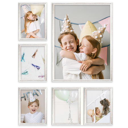 Zestaw srebrnych ramek na 6 zdjęć HIT 1 S GF0002