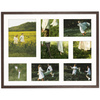 Foto Galeria 40x50 cm - ramka z passe partout na 7 zdjęć 10x10 cm 10x15 cm 15x21 cm kolor brązowy