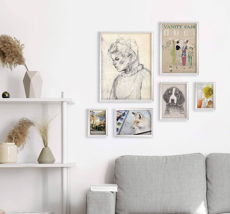 Zestaw srebrnych ramek na 6 zdjęć HIT 1 S GF0010