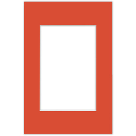 Passe partout 30X45 (20X30) CZERWONY - LIGHT RED - LUCA Q5702