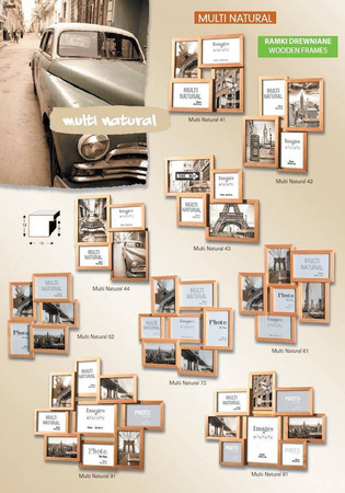 Multirama MULTI NATURAL 61 ramka na 6 zdjęć