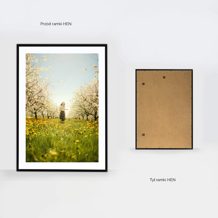 Ramka czarna HEN 2 70x100 cm