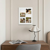 Biała Foto Galeria 24x30 cm - ramka z passe partout na 4 zdjęcia 10x15 cm 10x10 cm