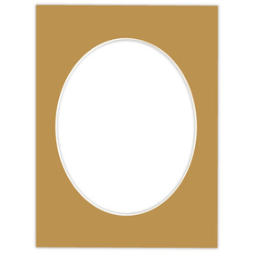 Passe partout  30x40 (24x30) OWAL BRĄZOWE CARMEL - LUCA Q5601