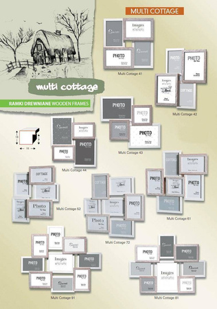 Multirama MULTI COTTAGE 43 ramka na 4 zdjęcia
